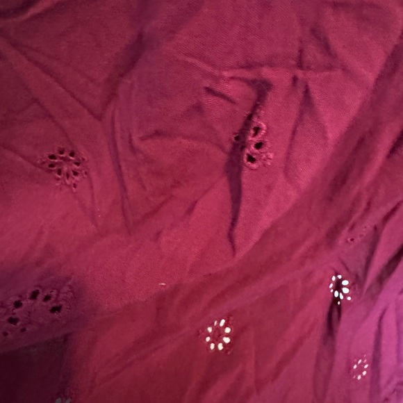 TORRID Deep Burgundy Camisole W/ Eyelet Lace Detail Plus Size 3 - Picture 9 of 10